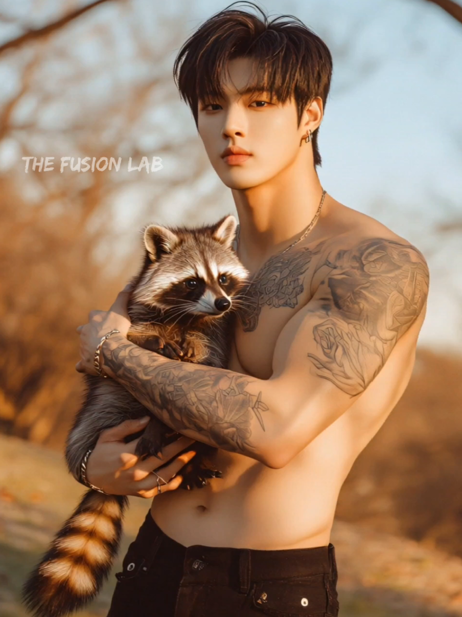 Human and Racoon Fusion #fusion #hybrid #morph #animalfusion #aiart #ai #artificialintelligence  #transform #livewallpaper #fyp #viral 