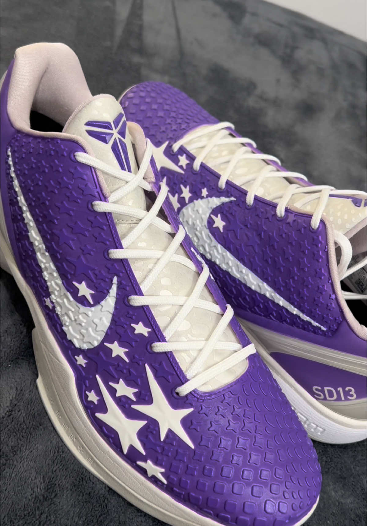 Kobe 6 All Star Charlotte 🩵💜 #nikebasketball #sneakers #custom #fyp #nbakicks #NBA 