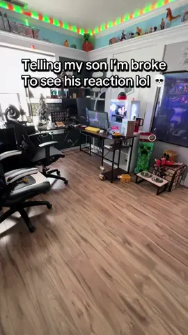 I love his confidence 😭😂 #prank #prankingmyson #metaquest3s NOT HIS CHRISTMAS GIFTS! 😂🙏