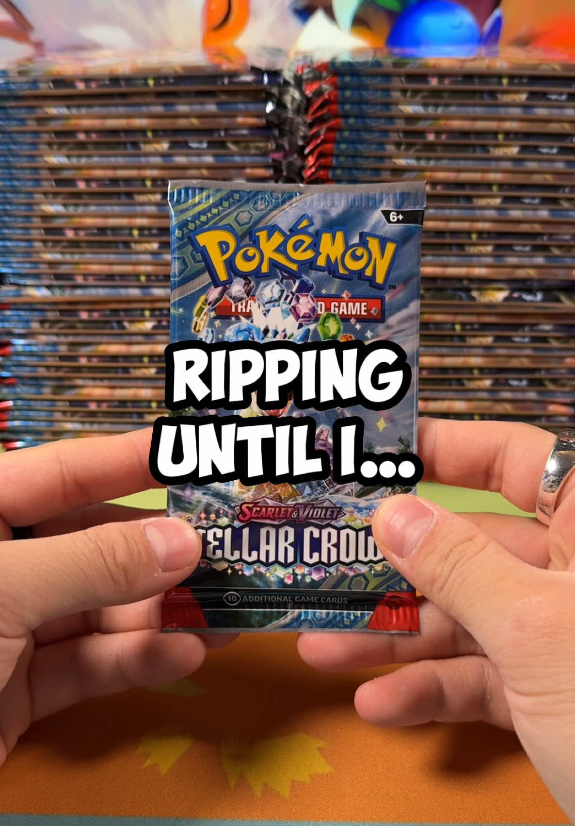 Episode 101 of Ripping Until I… Stellar Crown #pokemon #pokemoncards Join the Discord to see if you won!