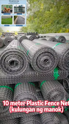 10 meter plastic fence net 328.00 only! #plasticfencenet #chickenfence #kulunganngmanok #foryou #foryoupage #fyp #trending #trendingvideo #viral #viralvideo #moreviews 