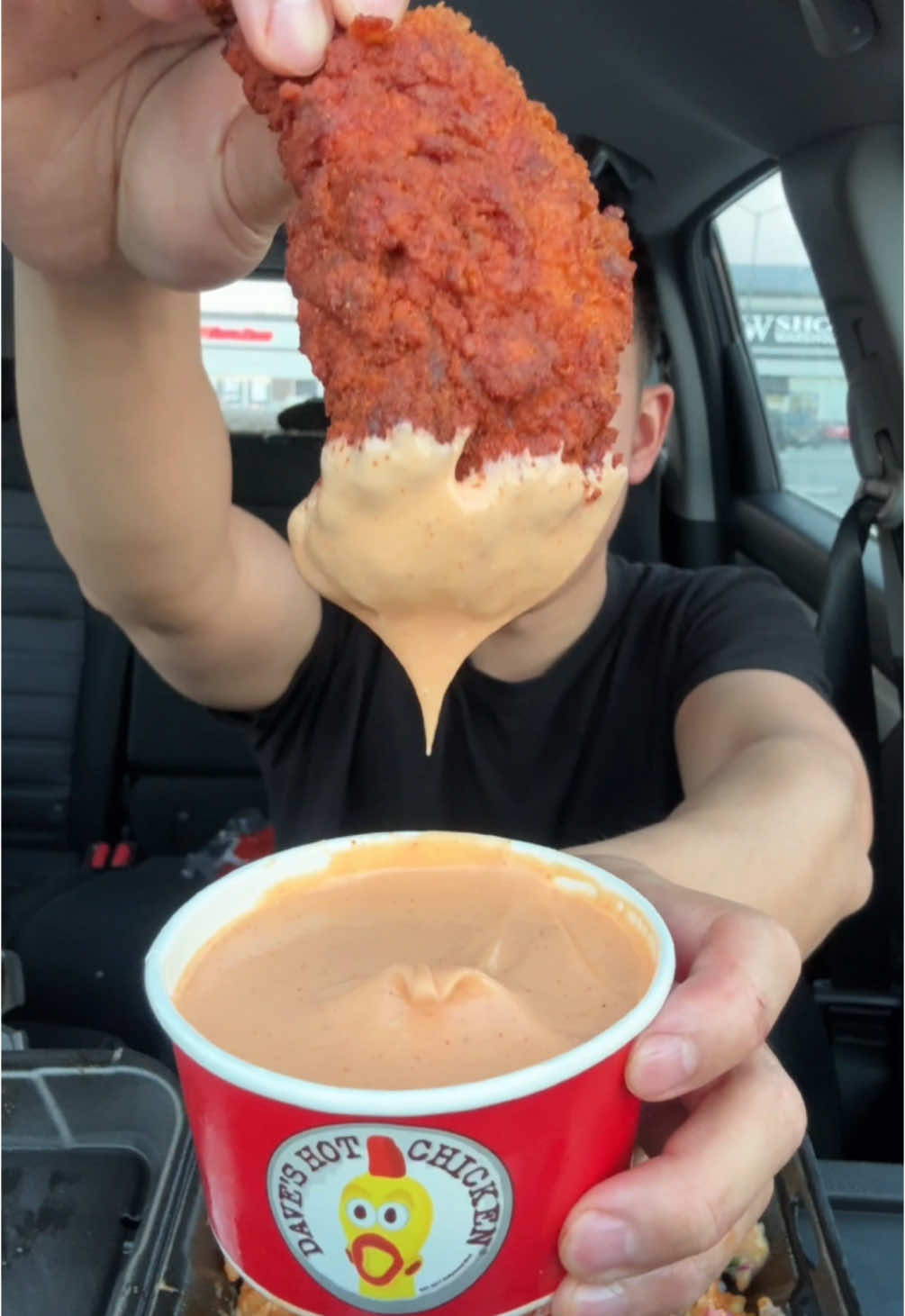 Trying @Dave’s Hot Chicken NEW Menu Items 🔥 #food #Foodie #foodreview #daveshotchicken #chicken #mukbang #spicy #asmr #tastetest #fyp #fastfood #eating 
