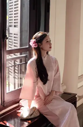 Chiếc áo dài vibe nàng thơ #xuhuong #viral #fyp #tet #aodai #samtetbaovui 