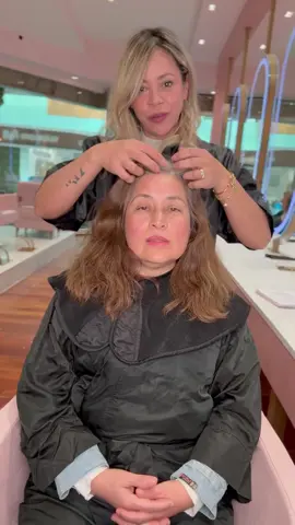Diseño de color para disimular el crecimiento de canas 🙌💕💕 #cana #canas #diseñodecolor #cabellocanoso #balayage #countouringhair #hairstyle #hairstyle #cambiodelook #tintes #cortedecabello #studioandreaaragon 
