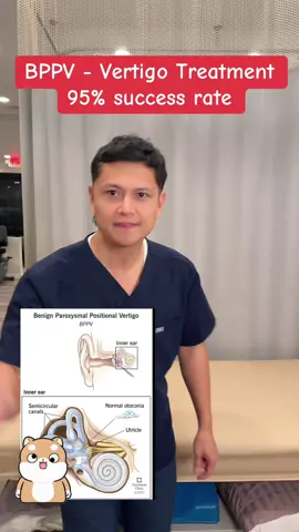BPPV Vertigo treatment #vertigo #vestibular #physicaltherapy  #everyone #dizziness #viralvideo 