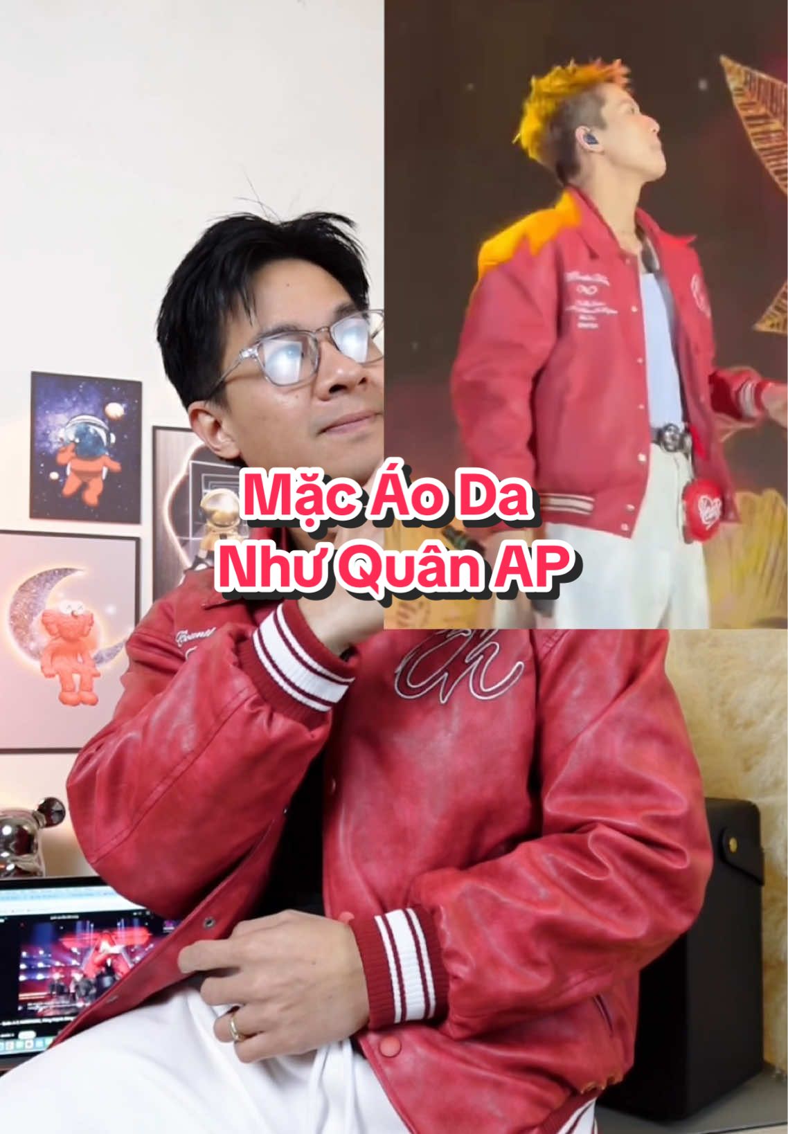 Tết năm nay diện áo khoác Bomber Varsity như Quân AP #ongbobaconreview 
