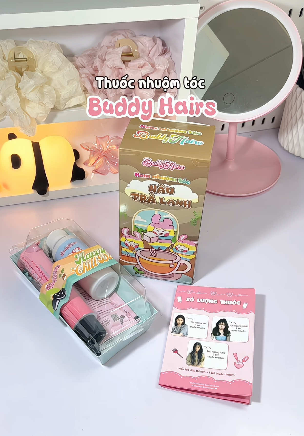 Nhuộm tóc siu đơn gian tại nhà 💟🎀 #buddyhairs #thuocnhuomtoctainha #nhuomtoc #goclamdep #review #minnriviu #muataitiktok 