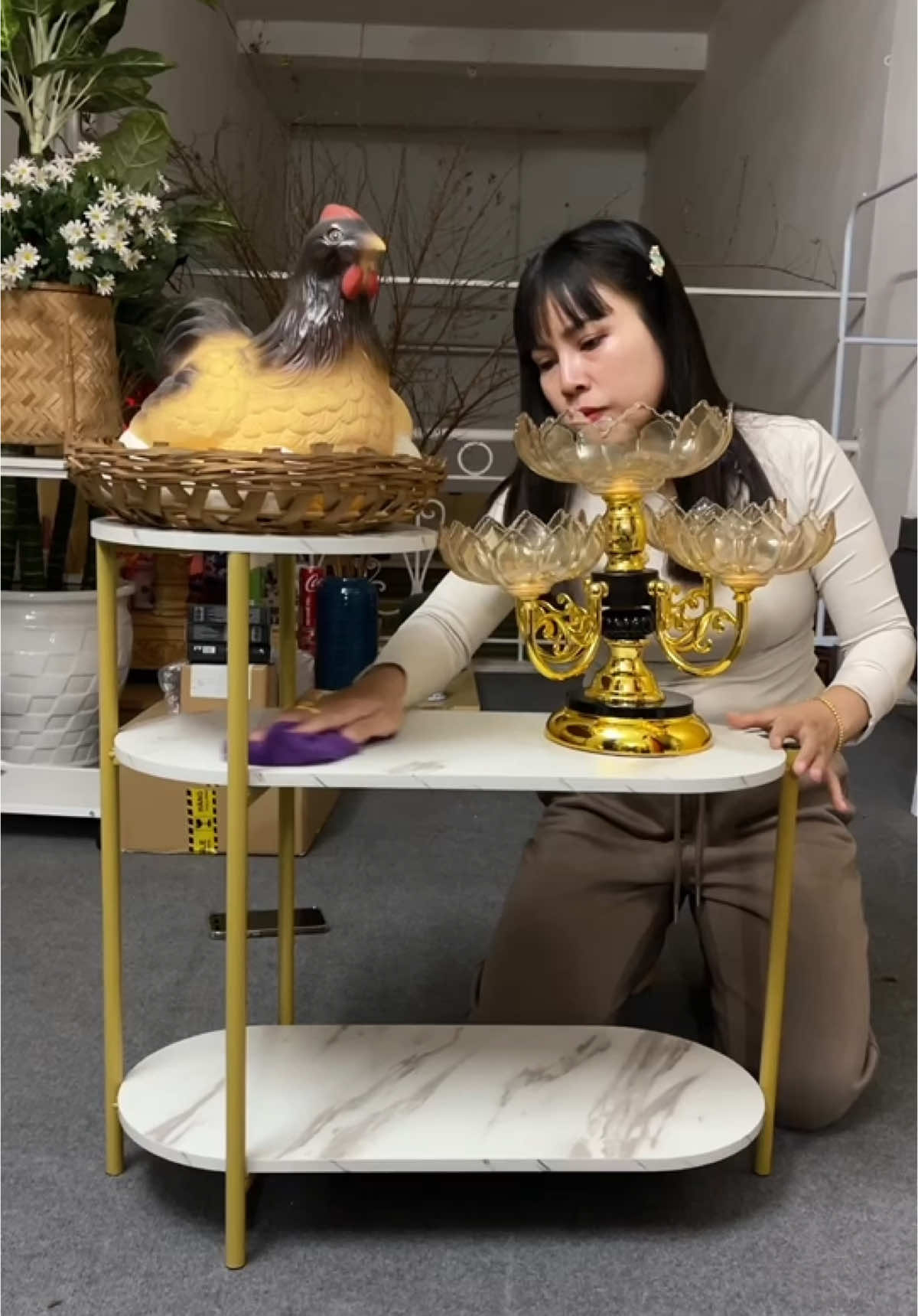 Bàn sopha 3 tầng deco trang trí chỉ hơn 100k #bango #bandecor #bantra #bansofa #noithat #noithatdep #hahienhoa1 #nhacuadoisong #xuhuong #thinhhanh 