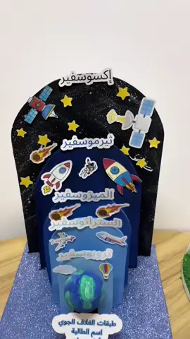 مجسم طبقات السماء #مجسمات #نماذج #مشاريع #حجوزات #أحجام_متعددة #foryou #توزيعات #الزلازل_والبراكين 