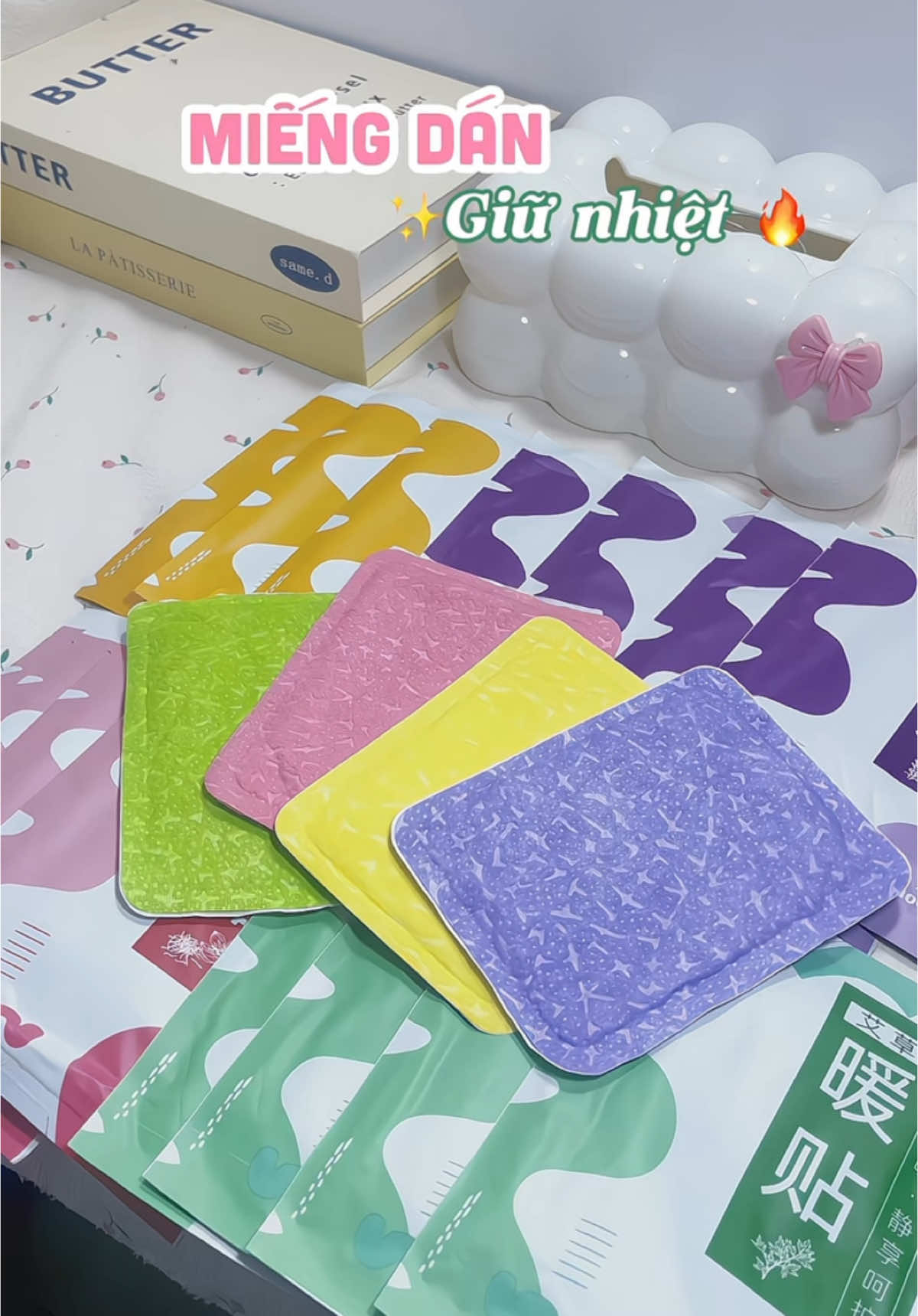 Miếng dán giữ nhiệt giúp giữ ấm và giảm đau bụng ngày dâu nè #miengdangiunhiet #hichureview #unboxing #reviewlamdep 