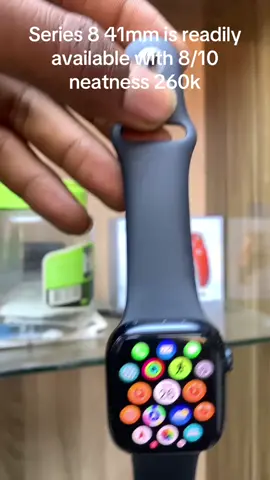 Series 8 41mm is readily available with 8/10 neatness 260k #fyp #gadget #goviral #phone #apple #applewatch 