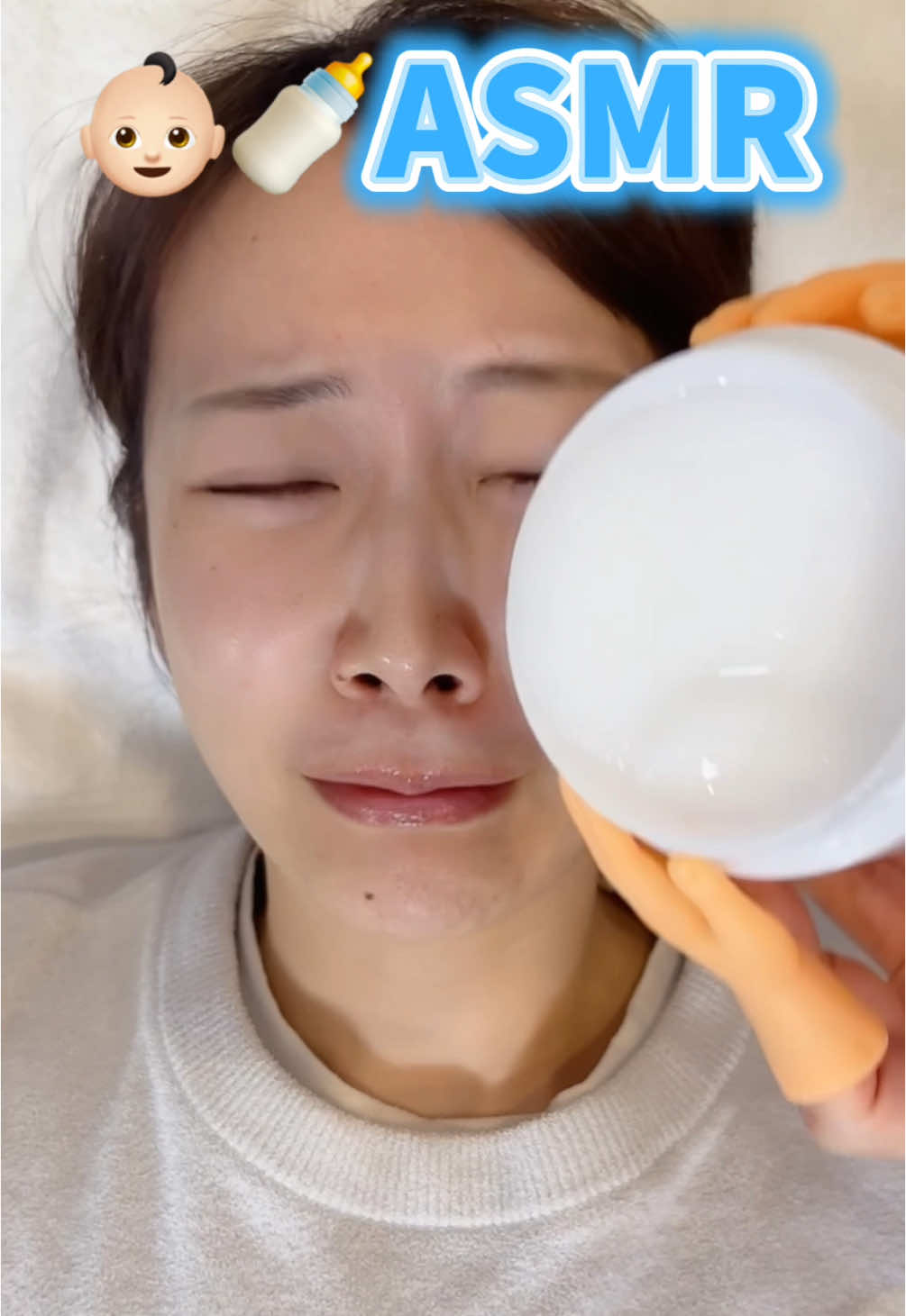 赤ちゃんASMR👶🏻🍼 #ASMR #生活音 #赤ちゃん #赤ちゃんのいる生活 #スキンケア #メイク #容赦のない友人