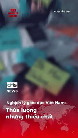 Nghịch lý giáo dục tại Việt Nam hiện nay: THỪA LƯỢNG NHƯNG THIẾU CHẤT! Theo dõi CMS để biết nhiều thông tin bổ ích hơn!  #cms #cmsgeniusmath #nhuongquyen #hethongnhuongquyen #kinhdoanh #kinhte #dautu #giaoduc #xahoi 