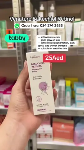 Venature Bakuchiol Retinol. Serum #kabayanzoneuae #sharjah #dubai🇦🇪 #foryoupageofficiall #kabayanzoneabudhabi #foryoupageofficiall #dxb #fyppppppppppppppppppppppp #dubai #fypシ゚ #sirenbeautyuae #fypシ゚viral🖤tiktok  #venatureserum 