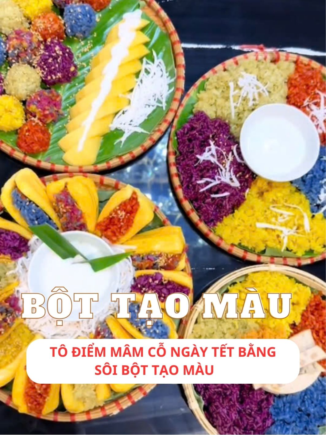 Tết này cùng TBLO tô điểm mâm cỗ truyền thống với combo các loại bột tạo màu tự nhiên nhé #bottaomau #xuhuong #xh