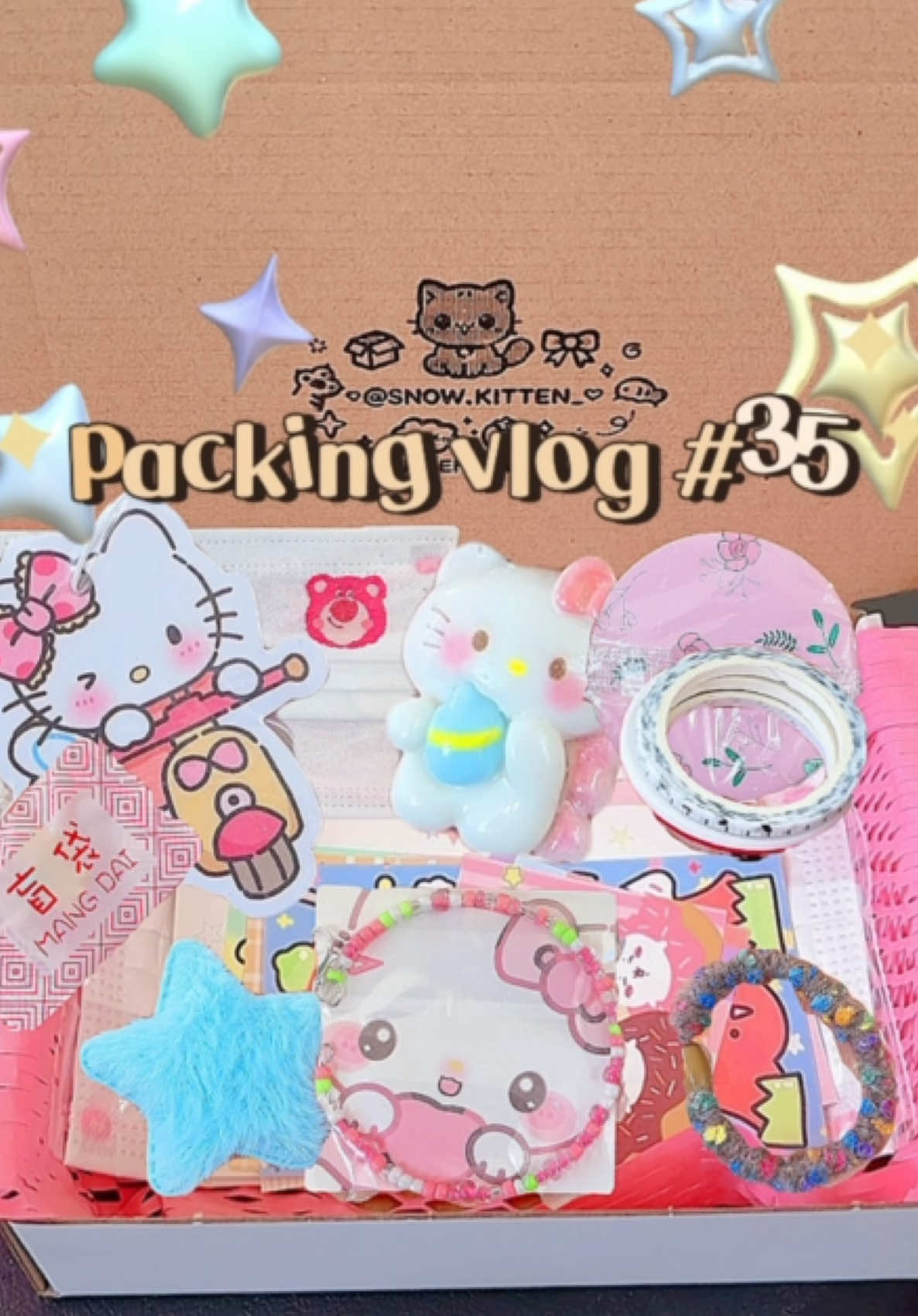 Pack a mystery box with me!💕✨📦 Contains 6-9 cute items! Lots of gifts!🎁  Only 14.99 offering free us shipping Each box will be different! Every order recorded! #packingorders #asmr #packing #blindbox #mysterybox #gift