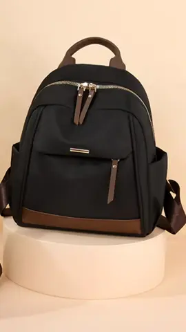 【Jouako High Select】 BEK Fashion Women's large capacity Backpack Water Repellent Color contrast Zipper Backpack Retro style Backpacks #backpack #womenbag #bag #largecapacity #fyp 