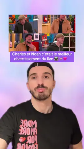 Charles et Noah, notre meilleur divertissement du live 😄📺🩷 #StarAcademy 