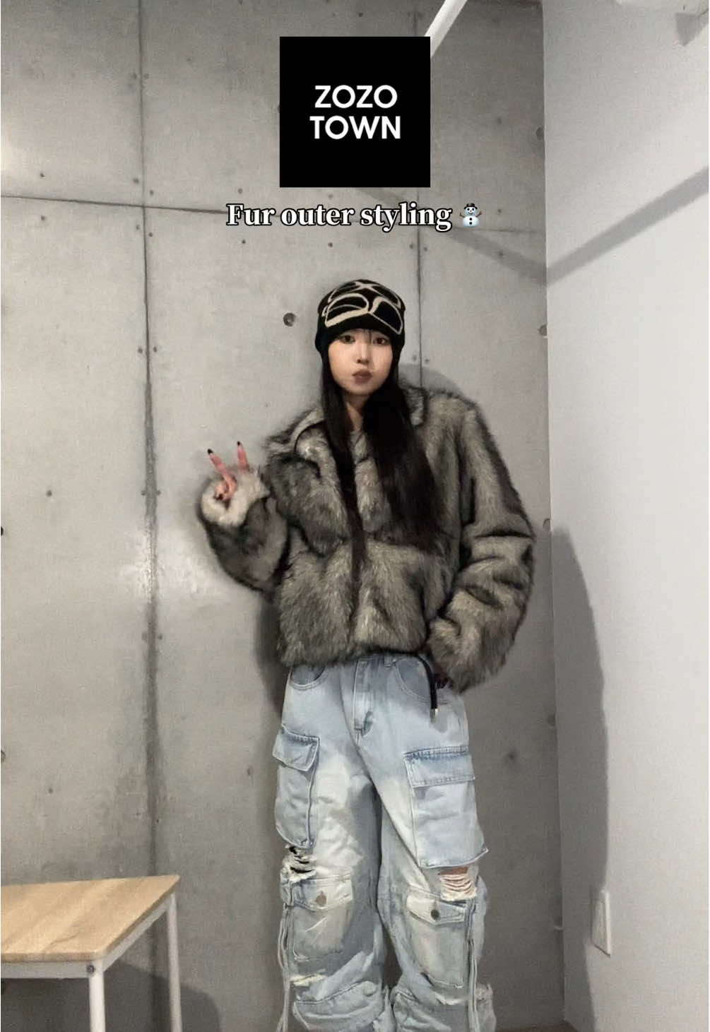 ⛄️❄️Fur outer styling⛄️❄️ ZOZOTOWNで買える‼️ KsGの冬服ほんとかわいい… #韓国ストリート  #韓国ファッション  #ksg  #outfit  #koreanstyle  #y2k  #zozotown  #ファーコーデ 