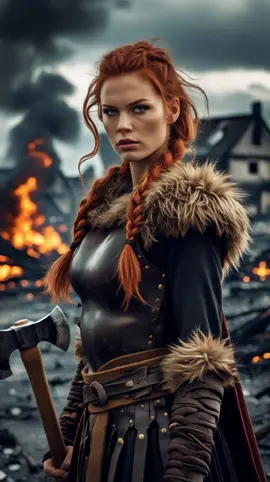Les vikings écrivent leur légende dans le feu et le sang. The Vikings carve their legend in fire and blood. #valhalla #epic #vikings #vikingwoman #legend #vikinggirl #saga #warriors #aivideo #darkvibes #adventure #digitalartist #raid #norway #viking #legende 