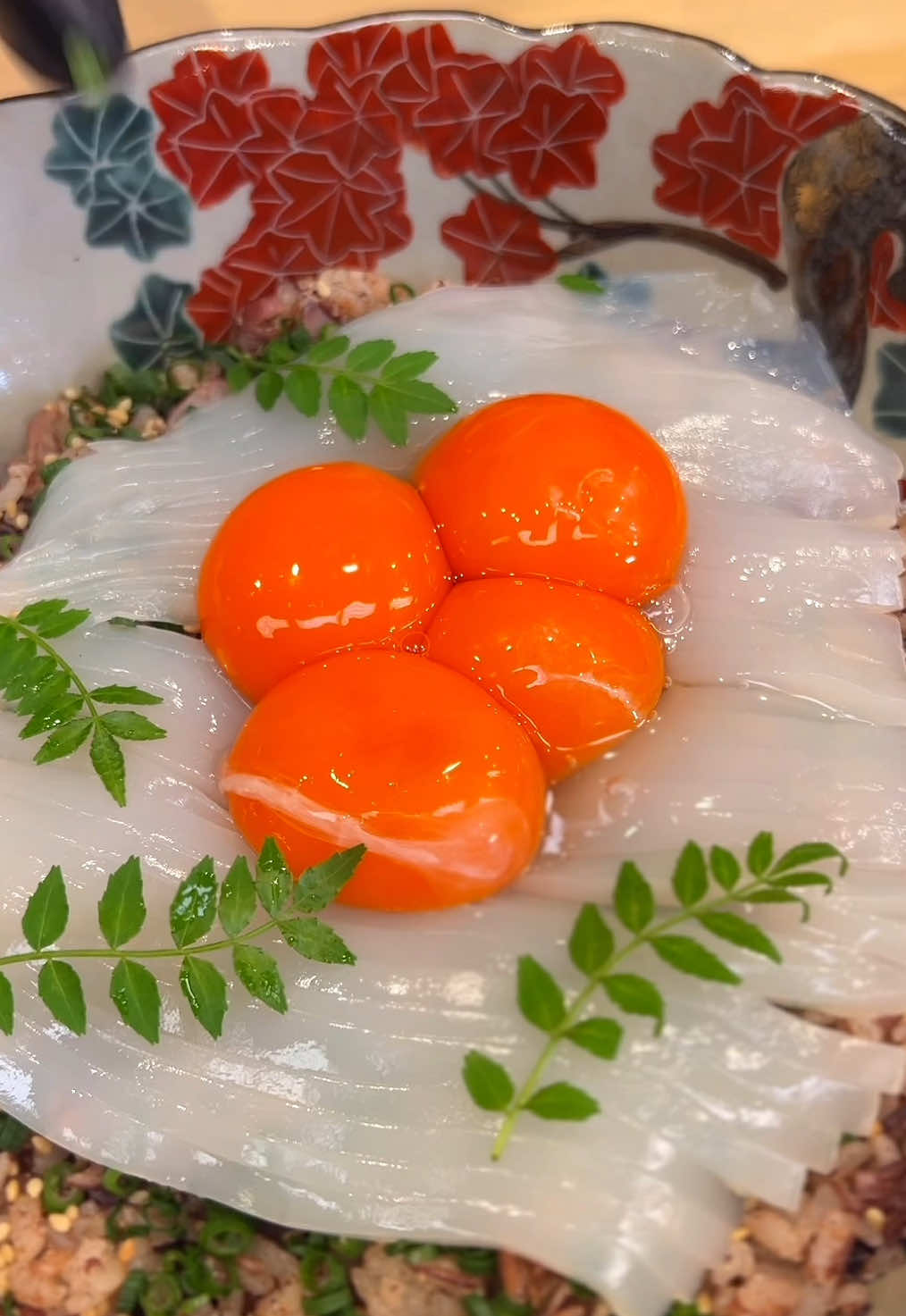 🇯🇵Dynamic Bowl with firefly squid 🦑🥚 #sushi #squid 