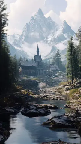 The unknown path 💫 #animation #animationtiktok #kling #cottagecore #fairytales #slowlife #cosyvibes #motiongraphics #creativeart #fantasyart #cottagecoreaesthetics #midjourneyart #gaming #skyrim #oblivion 