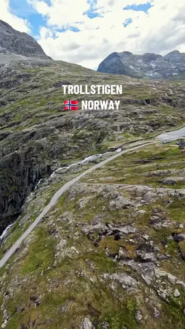 Trollstigen, a spectacular road in Norway. #trollstigen #norway #waterfall #motorcycle #fpv #explore 