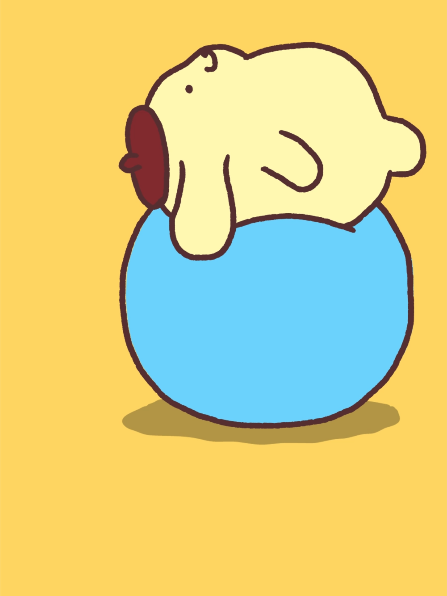 リセット完了〜☆ #ポムプリアニメ #ポムポムプリン #POMPOMPURIN #sanrio  #폼폼푸린　#宅トレ#エクササイズ