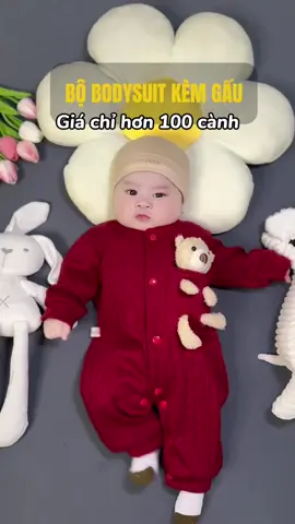 Tết mà mua bộ bodysuit màu đỏ này cho bé mặc đi chơi tết vừa đẹp vừa ấm nè các mom ơi #anhnguyetmepepsi #reviewbimsua #review #quanaochobe #yeucon 