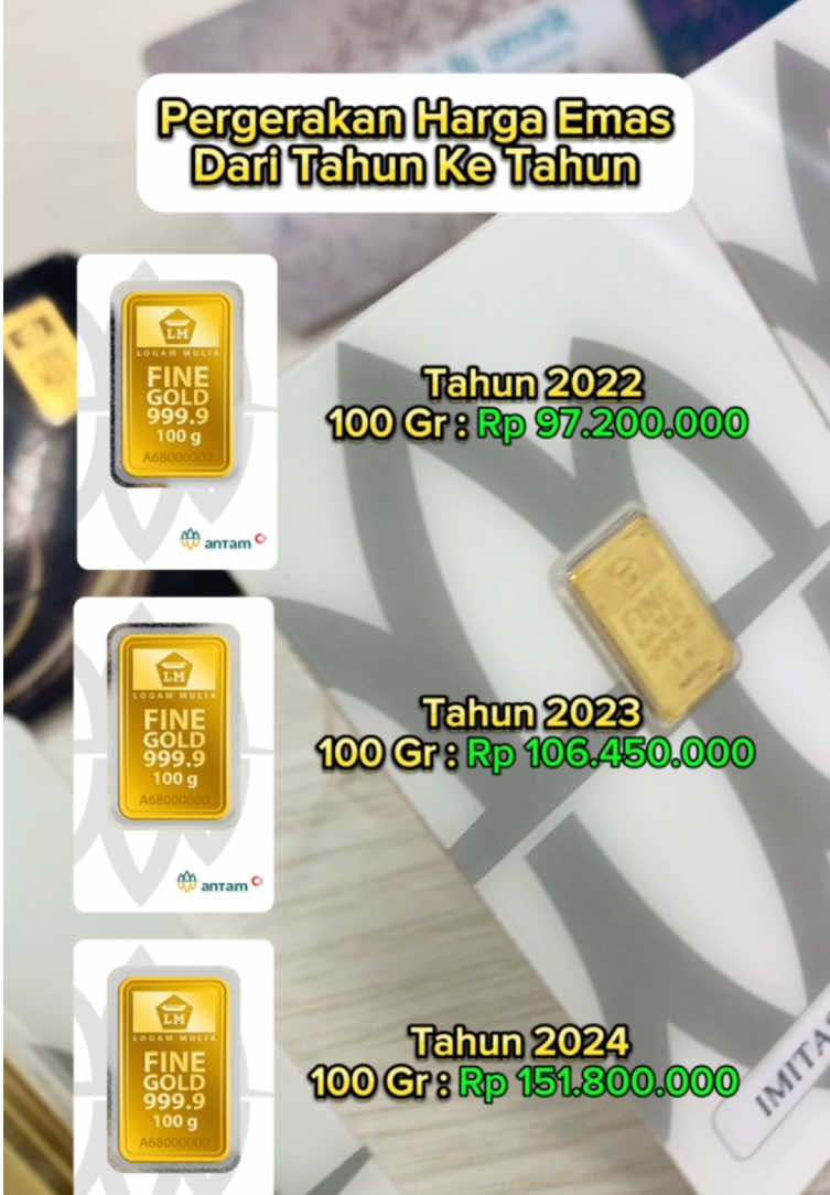 Untung banget ya, dari tahun ke tahun. Kalo kalian udah punya berapa gram nih? Comment dibawah ya! 🥰 #fypシ゚  #emasantam  #logammulia24k  #antamlogammulia  #nabungemas 