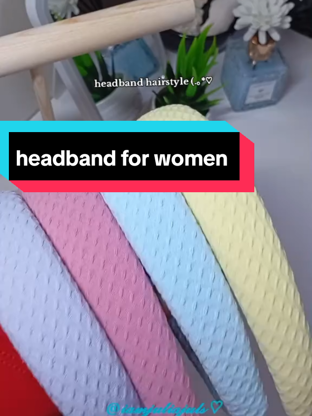 Candy-colored wide-brimmed headband for women  #headbandforwomen  #hairaccessories  #headbandhairstyle 