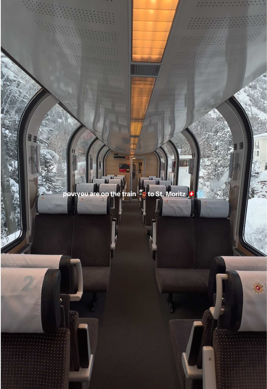 @Bernina Express the dream train 🚂  Travelling to St. Moritz can’t be more magical with this breathtaking views 😍 #stmoritz #traveltostmoritz #tiranotostmoritz #italyswiss #swissalps🇨🇭 #switzerland #berninaexpress #berninaexpresstour🇨🇭 