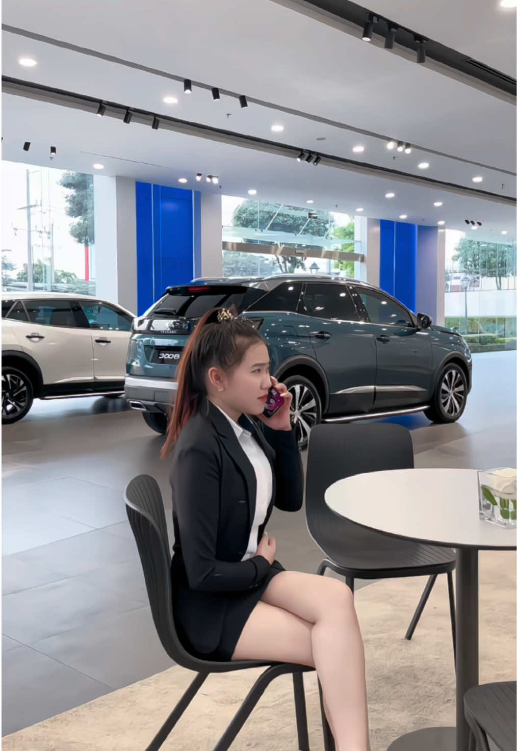 Baby hả anh tới chưa 😚  #linhpeugeot #xuhuong #reviewoto #sales #peugeot3008gt 