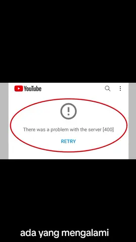 cara mengatasi YouTube problem server [400] ygmau tau caranya komen☺️ #YouTubeproblemserver400 #aplikasiyoutubeeror #tutorialyoutubepriblemserver400 #youtubetherewasapriblemwiththeserver[400]