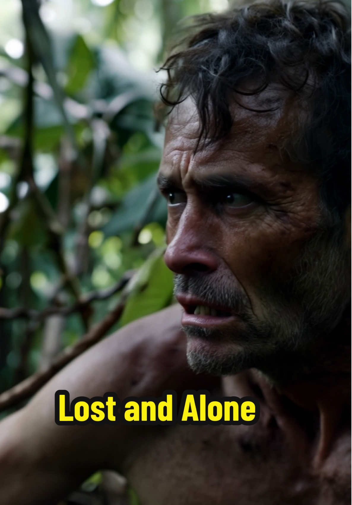 Lost and Alone #ai #aivideo #forest #island #survival 