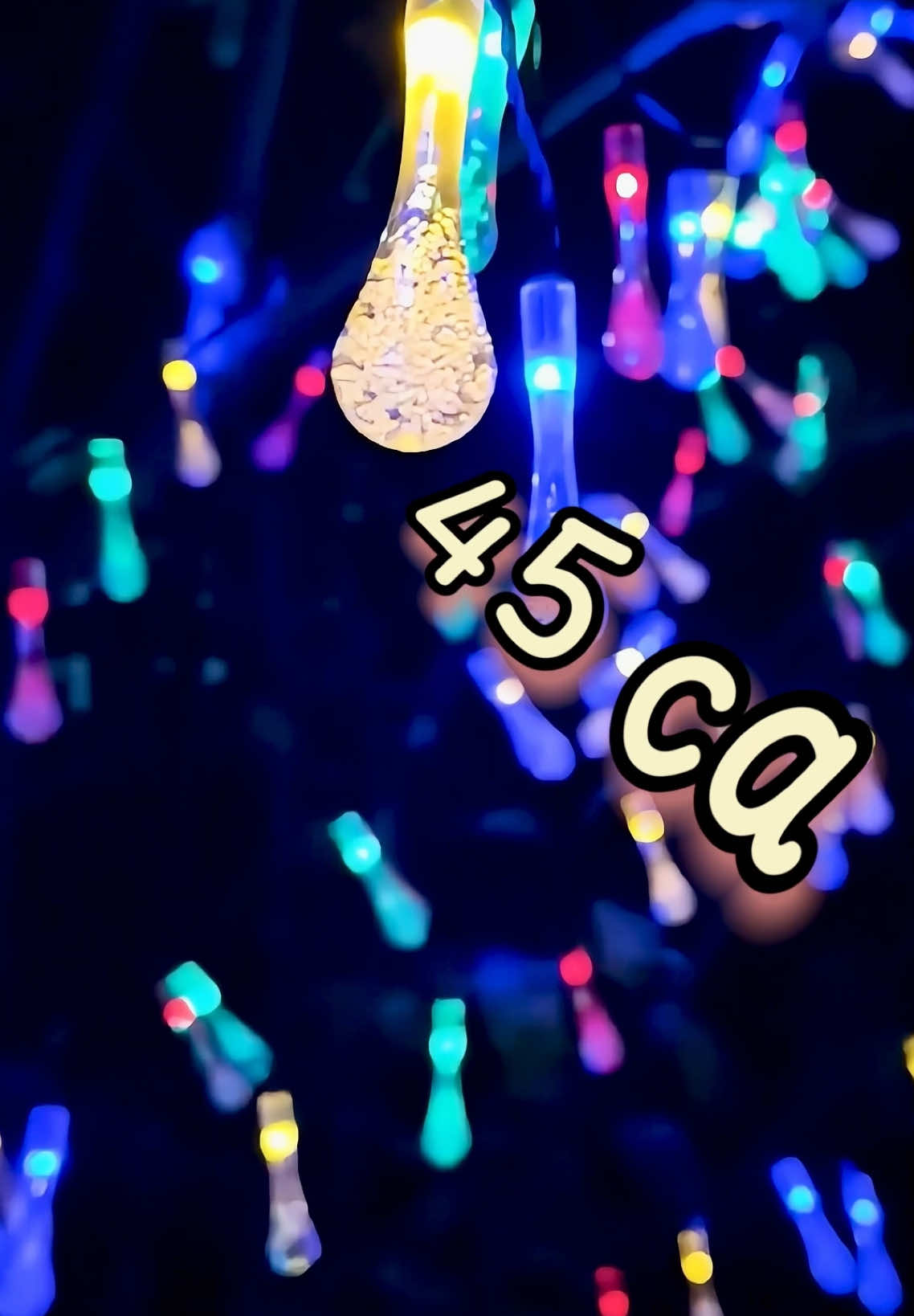 dây đèn led giọt nước dài 10m decor nhà cửa, sân vườn, quán cafe #denledgiotnuoc #daydenled #denledtrangtri #decor 