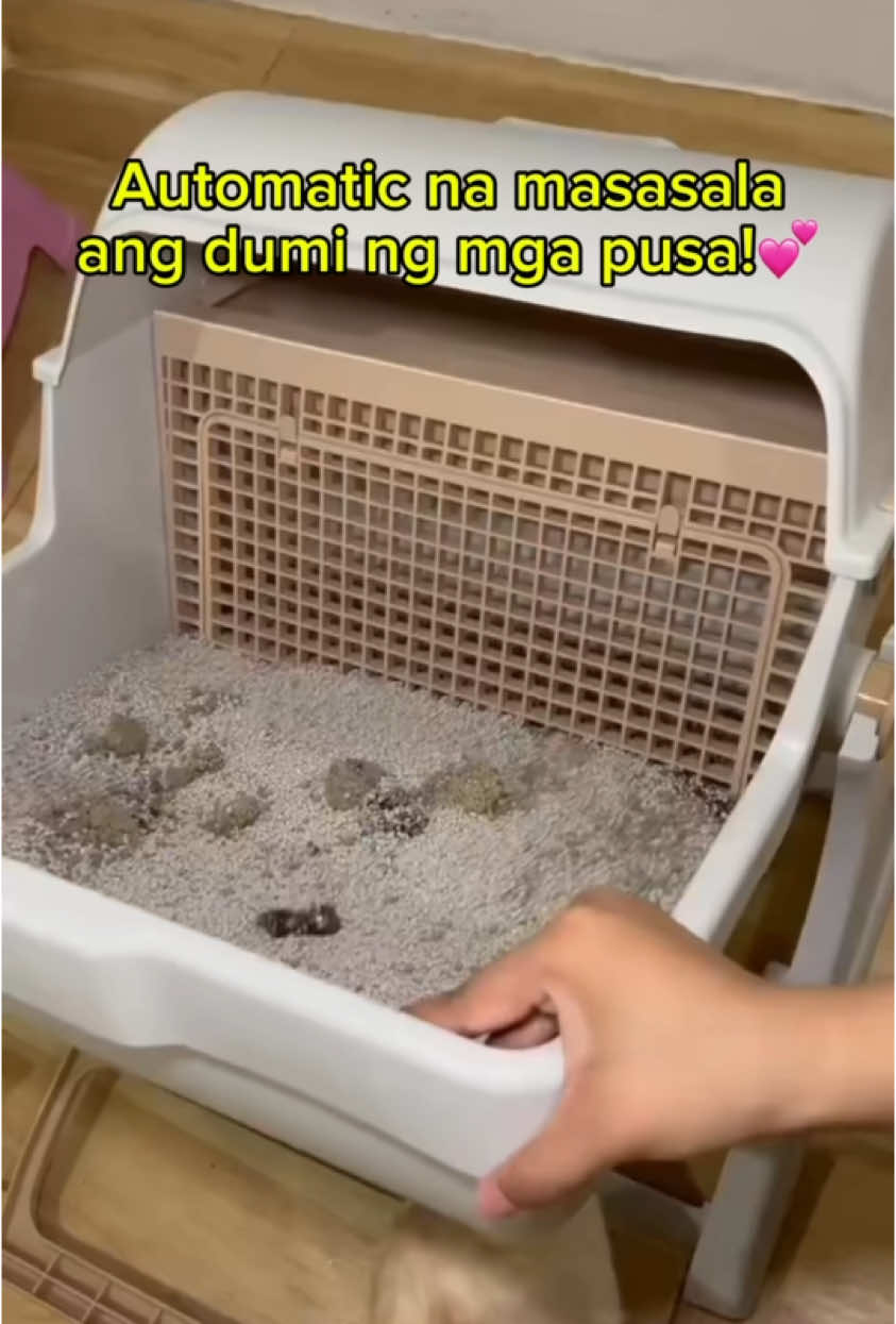 Hindi na kayo mapapagod magsandok ng tub0L ng pusa dito!😂💜 #fyp #cats #litterbox #automatic 
