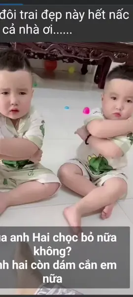 Cưng hai bé trai sinh đôi này quá cả nhà ❤️ ơi!!!!##Tuoitho 