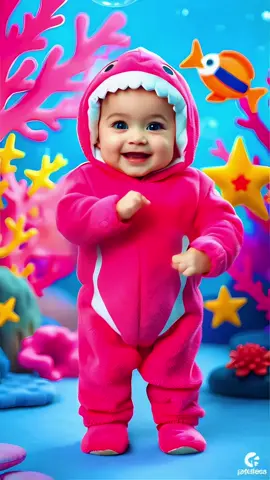 🩷🩷 BABY SHARK DANCE FILTER DODODODO CUTE LAUGH 🩷🩷 #fyp #babydance #AI #babylaugh #babyshark #piupiupiu #babiesoftiktok #baby #tiktok #aramsamsam #cancionesinfantiles #猫ダンス #patitojuanchallenge 