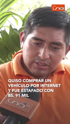 #Notivisión | Quiso comprar un vehículo por redes sociales y perdió Bs. 91 mil. La víctima, que viajó desde Sucre a Santa Cruz tras sacar un crédito bancario para adquirir el vehículo, ahora busca justicia. ▶️ Más información en: www.reduno.com.bo 🔗 Más información en @redunotv, link en bio #RedUno #DelitosCibernéticos #Estafa #CompraSegura #RedUnoDigital