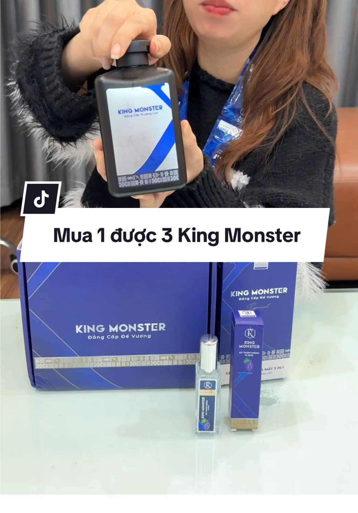 Combo thơm từ đ.ầu đến. Chân nhà King monster #xuhuong #suatam3in1 #suatamnuochoa #xitthommieng #huyenhomhinh365 