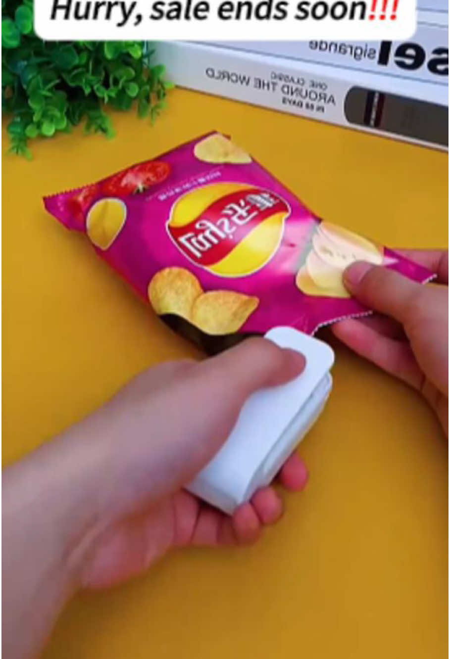 No more chip dlips #bagsealer #chipbaghack  #bagsealer #tiktokfinds #newyearnewaura