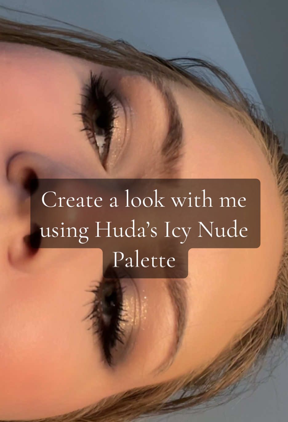Create a look with me using @Huda Beauty @hudabeautyshop Icy Nude Palette!  @urban decay eyeliner  @Benefit Cosmetics mascara @KVD Vegan Beauty liquid eyeliner  #beauty #makeup #hudabeauty #hudabeautyicynude 