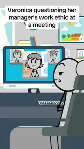 Veronica questioning her manager’s work ethic at a meeting-Audio credit:@✨️The Real Veronika ✨️ #animation #animationmeme #work #worklife #veronica #manager #managersbelike #corporatelife #usa🇺🇸 