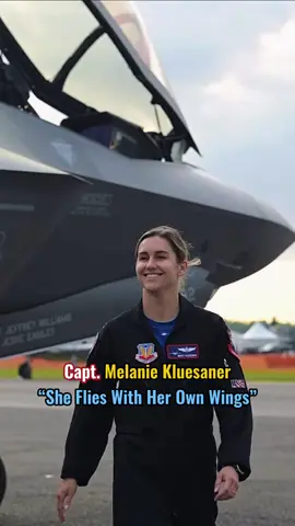U.S. Air Force Capt. Melanie “MACH” Kluesner #aviation #f35 #pilot #fighterjet #aircraft #usmilitary #usairforce #femalepilot #america 