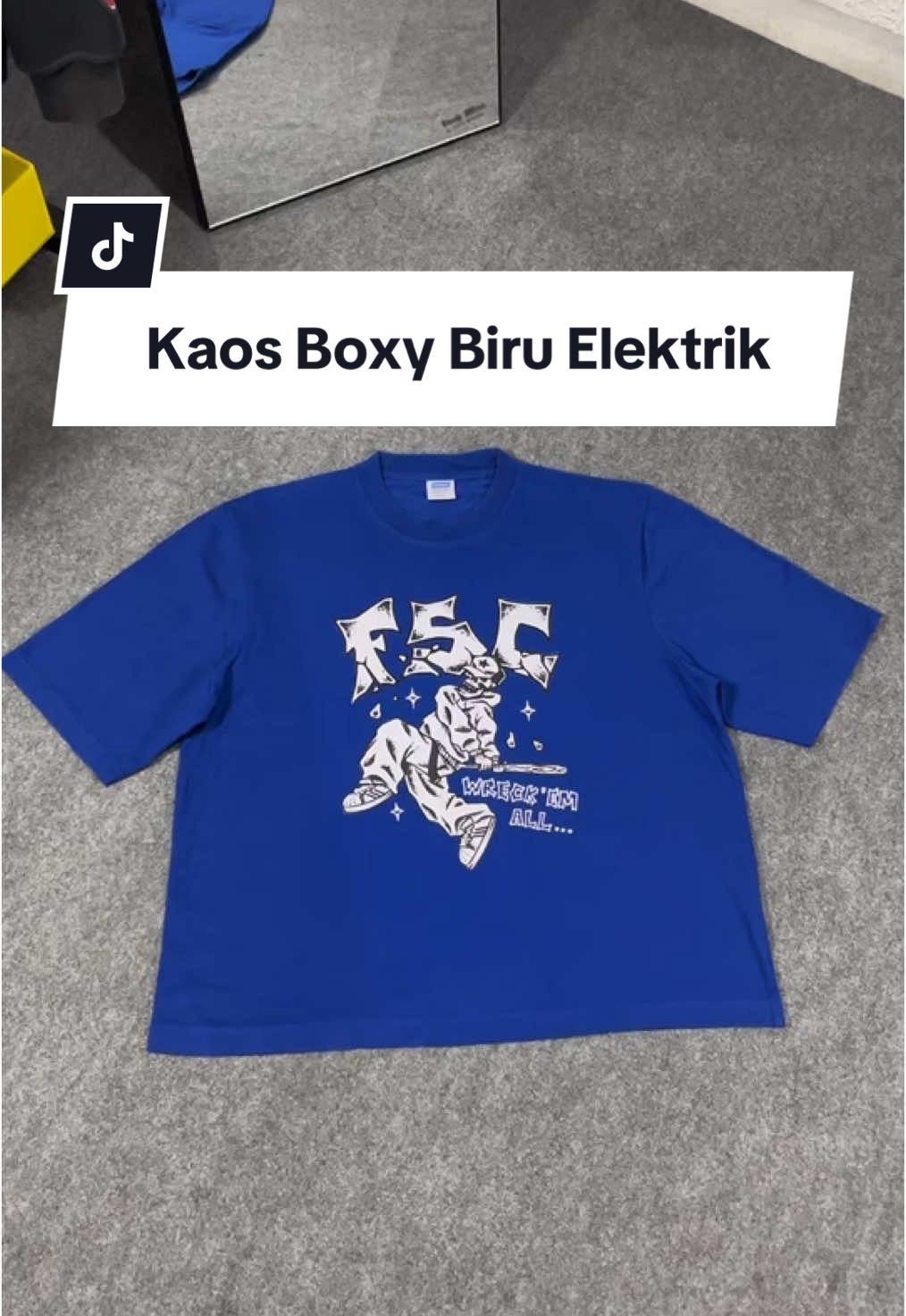 Warna + sablonnya cakep banget brokk ngga bikin bosen kaosnya🔥 #boxyfit #tshirtboxy #kaosboxy 