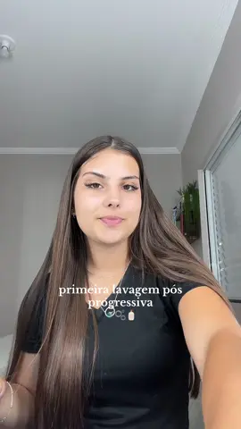 primeira lavagem pós progressiva migas #daily #fy #autocuidado 