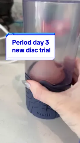 Trying a new disc for the rest of my cycle #cuptok #periodtok 