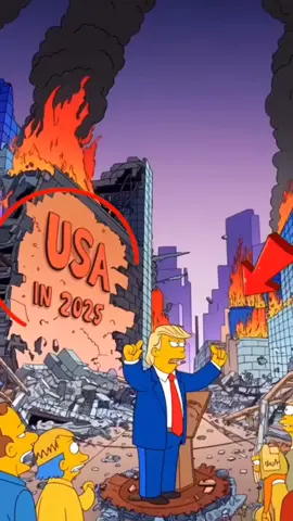 The Simpsons did it again ☠️ #thesimpsons #simpsons #losangeles #LA #wildfire #fire #california #fyp #foryoupage❤️❤️ #4you #viralvideos #future #scary 