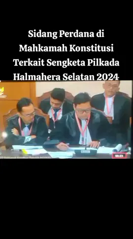 Sidang perdana di Mahkamah Konstitusi Terkait Sengketa Pilkada 2024 oleh Pemohon Paslon Nomor 2, Rusihan Hi. Jafar dan Muhtar Sumaila. #fyppppppppppppppppppppppp #malukupride🏝🔥 #Moment #fypage #viraltiktok #Politik #politica #politics #rusihanjafar #Hebat 